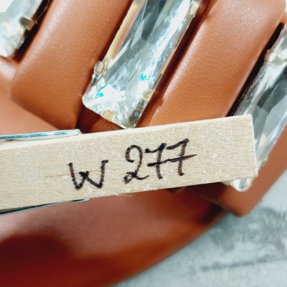 New Jessica Simpson Amille Ginger Faux Leather Slip On Sandals W277 - Picture 11 of 11